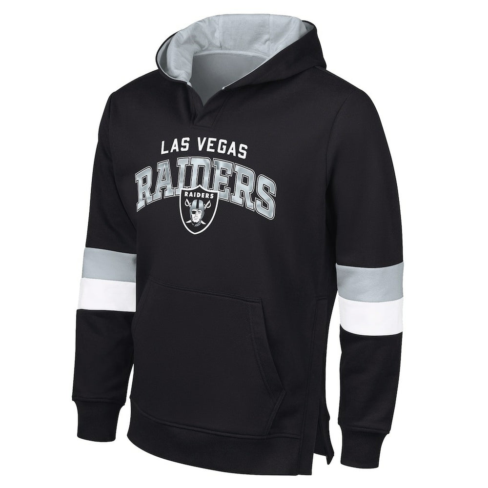 G-III Sports by Carl Banks Adaptive Faceoff Pullover Hoodie - Las Vegas Raiders Hoodies