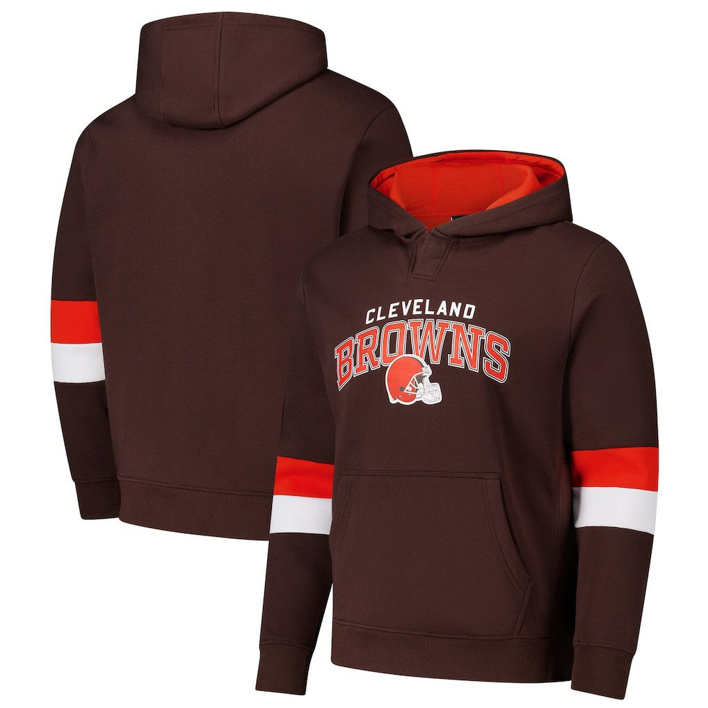 G-III Sports by Carl Banks Adaptive Faceoff Pullover Hoodie - Cleveland Browns Hoodies