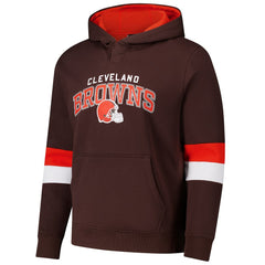 G-III Sports by Carl Banks Adaptive Faceoff Pullover Hoodie - Cleveland Browns Hoodies