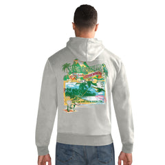 Margaritaville Time Flies Garment Dyed Pullover Hoodie - New York Jets Hoodies