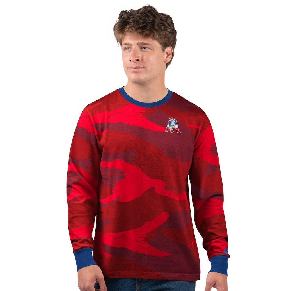 Starter Thursday Night Gridiron Vintage Logo Long Sleeve T-Shirt - New England Patriots T-shirts