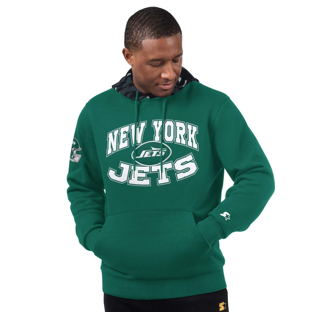 Starter Thursday Night Gridiron Pullover Hoodie - New York Jets Hoodies