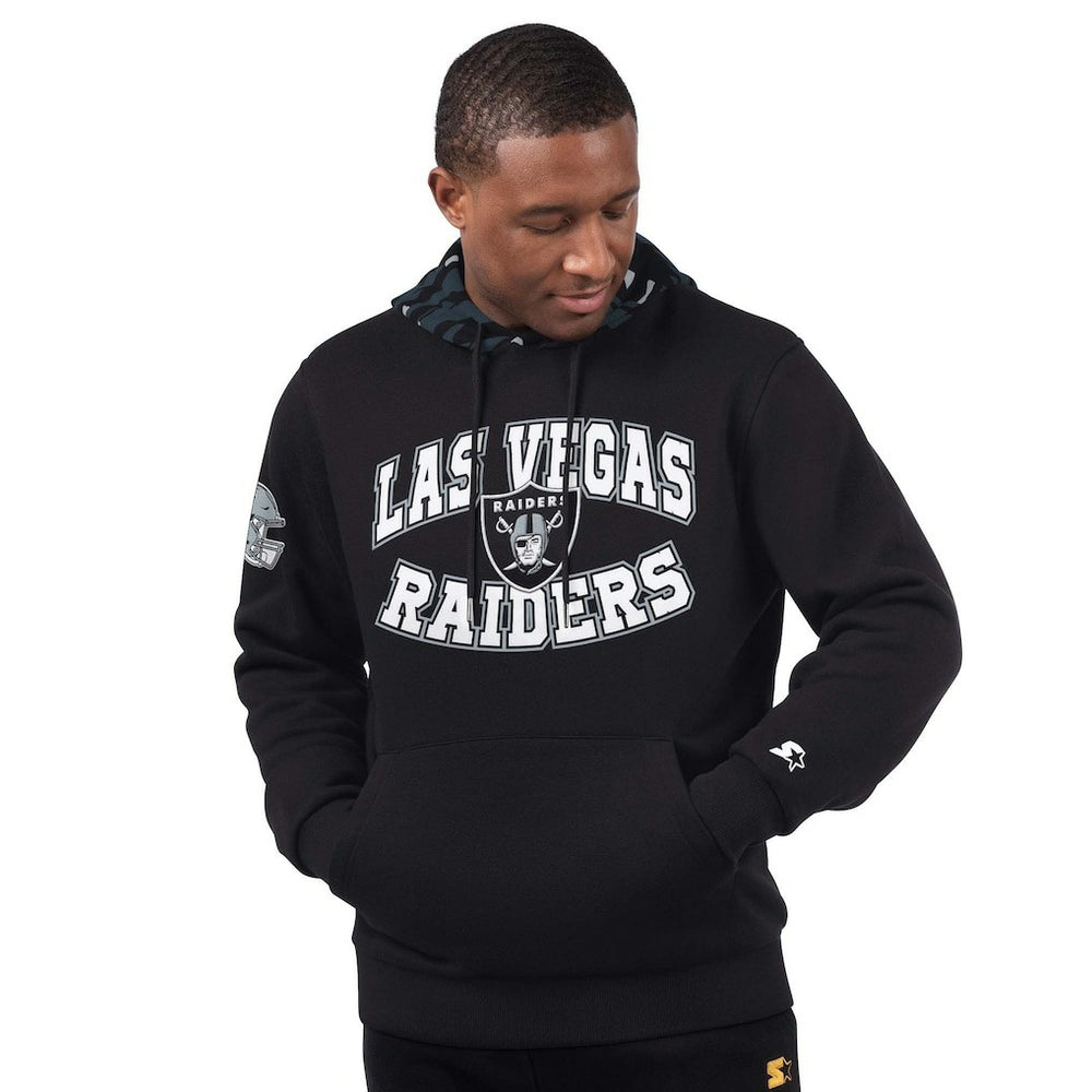 Starter Thursday Night Gridiron Pullover Hoodie - Las Vegas Raiders Hoodies