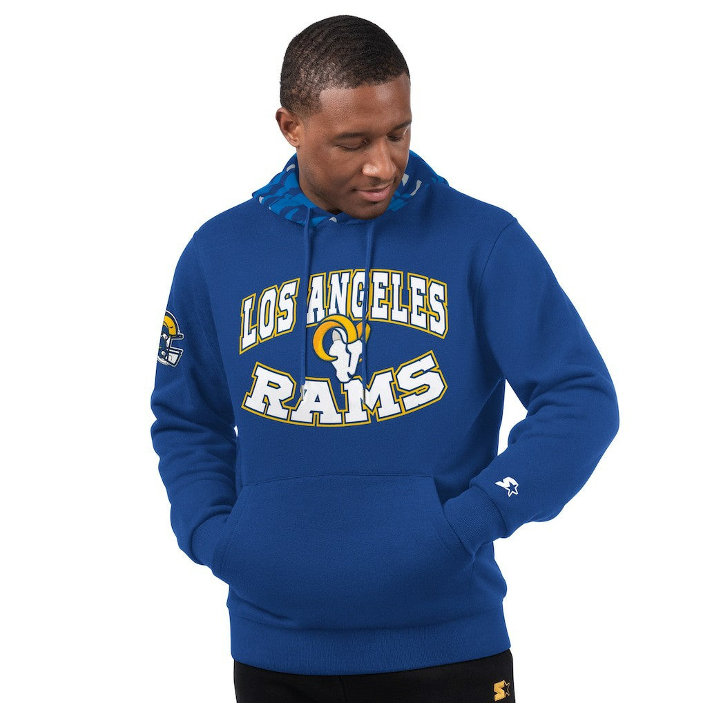 Starter Thursday Night Gridiron Pullover Hoodie - Los Angeles Rams Hoodies