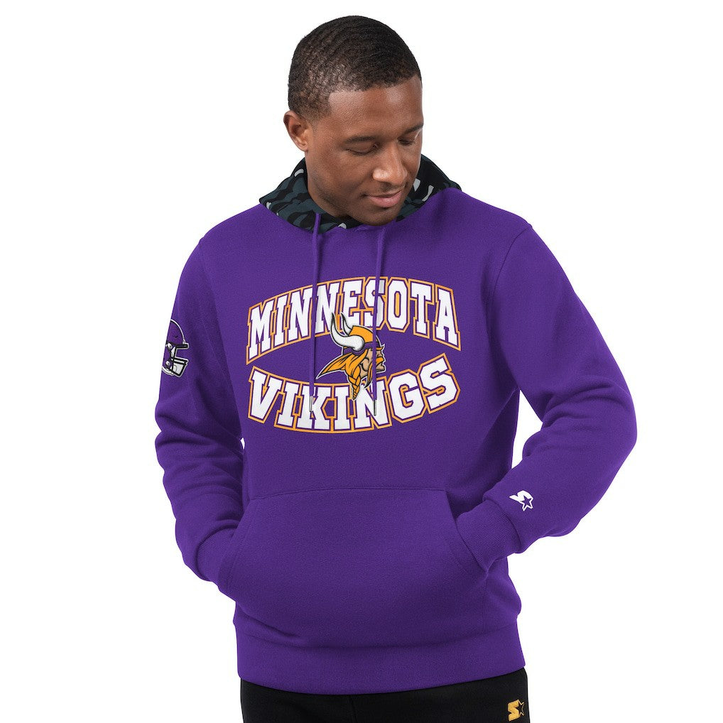 Starter Thursday Night Gridiron Pullover Hoodie - Minnesota Vikings Hoodies