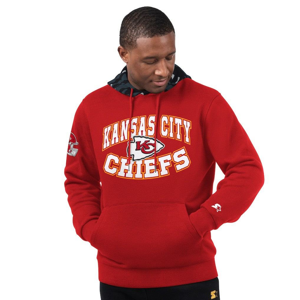 Starter Thursday Night Gridiron Pullover Hoodie - Kansas City Chiefs Hoodies