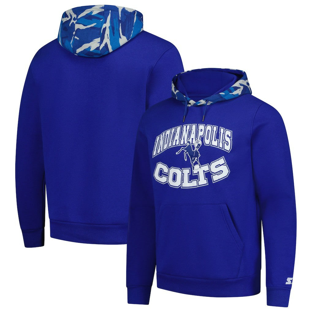 Starter Thursday Night Gridiron Vintage Logo Pullover Hoodie - Indianapolis Colts Hoodies