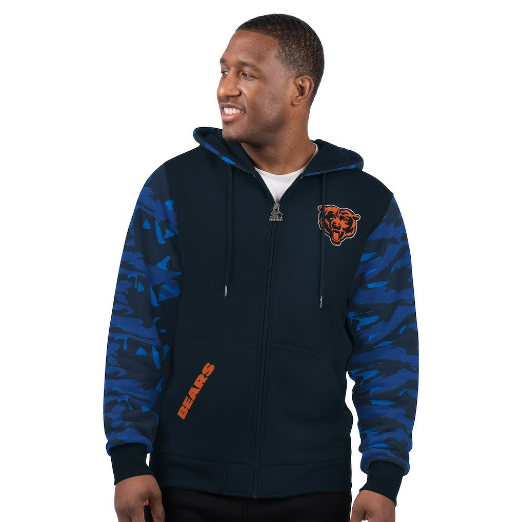 Starter Thursday Night Gridiron Full-Zip Hoodie - Chicago Bears Hoodies