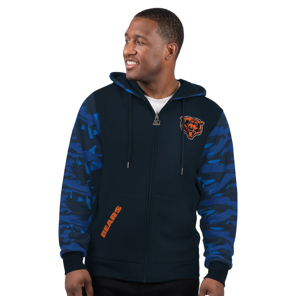 Starter Thursday Night Gridiron Full-Zip Hoodie - Chicago Bears Hoodies