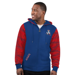 Starter Thursday Night Gridiron Vintage Logo Full-Zip Hoodie - New England Patriots Hoodies