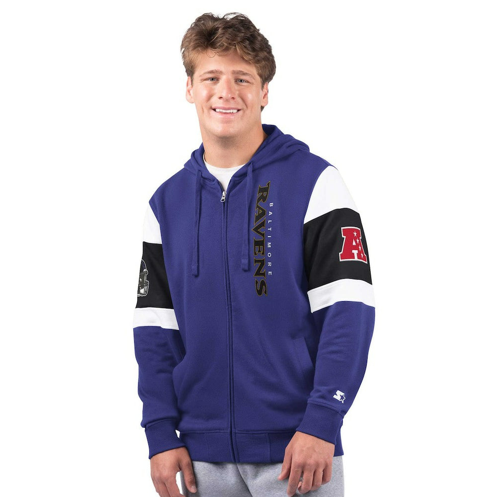 Starter Extreme Full-Zip Hoodie - Baltimore Ravens Hoodies