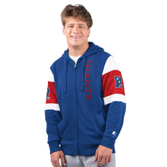 Starter Extreme Vintage Logo Full-Zip Hoodie - New York Giants Hoodies