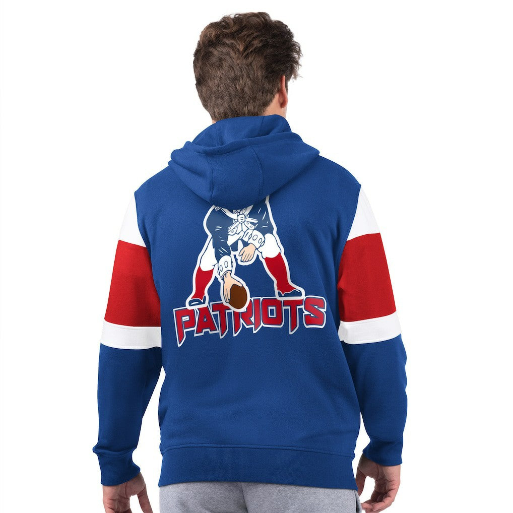 Starter Extreme Vintage Logo Full-Zip Hoodie - New England Patriots Hoodies
