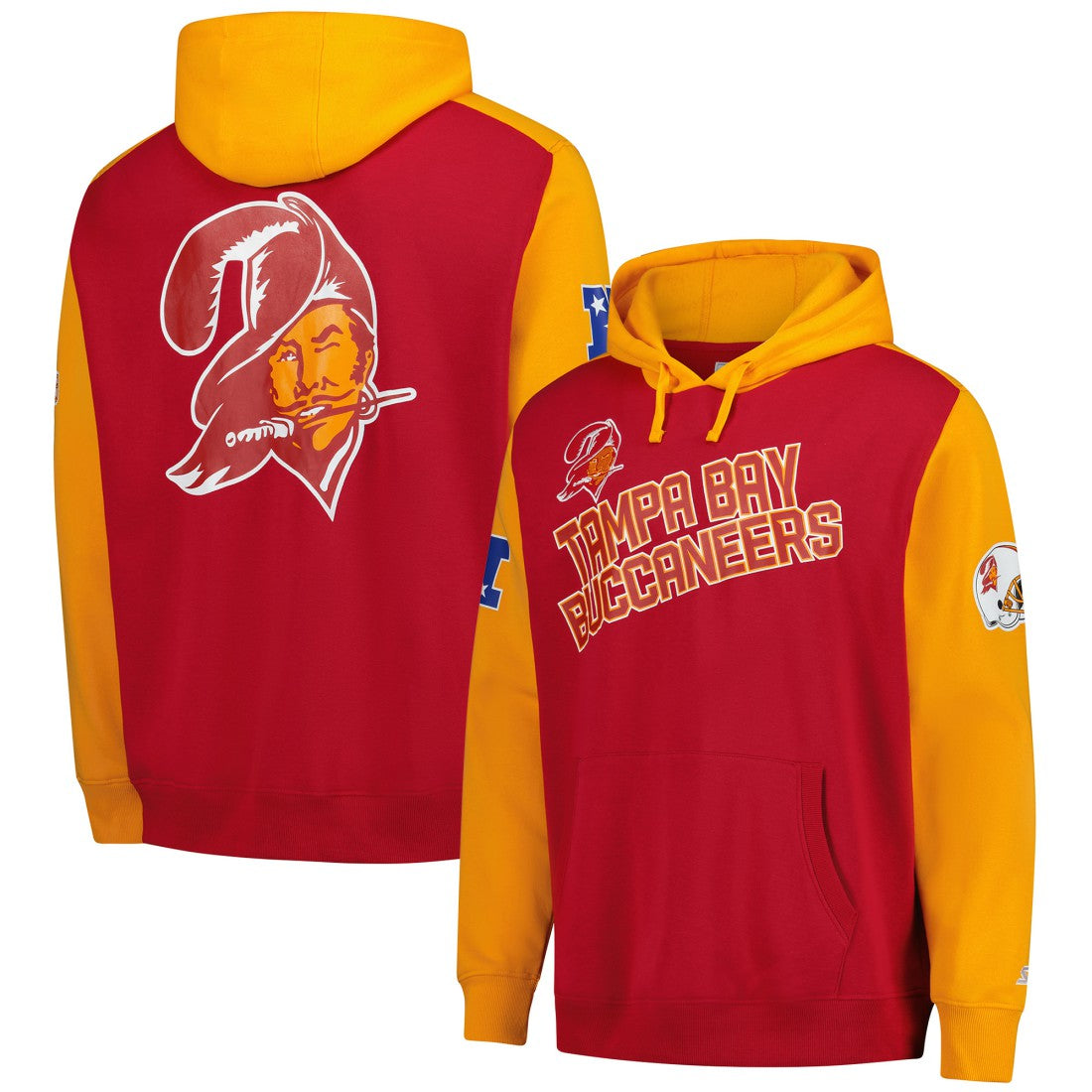 Starter Extreme Vintage Logo Pullover Hoodie - Tampa Bay Buccaneers Hoodies