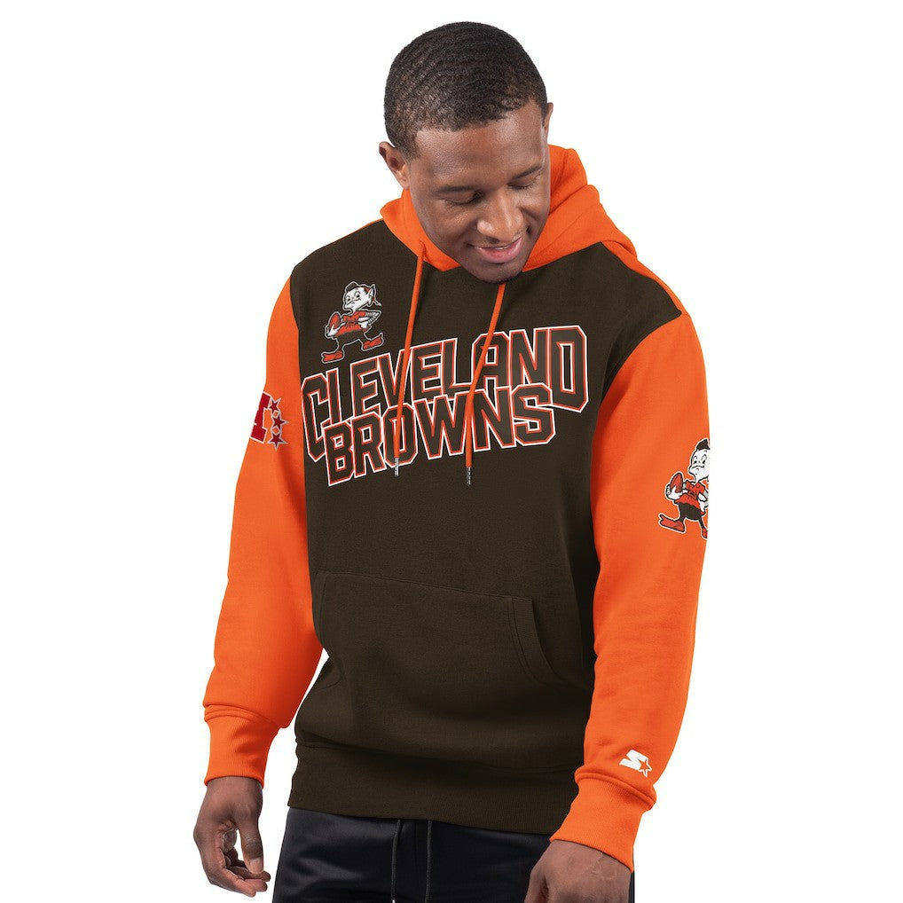 Starter Extreme Vintage Logo Pullover Hoodie - Cleveland Browns Hoodies