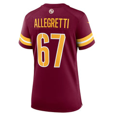 Nick Allegretti  Women's Game Jersey - Washington Commanders Jerseys