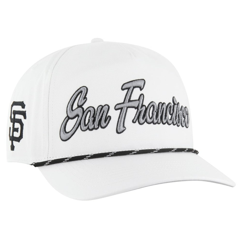 White San Francisco Giants '47 Overhand Speckle Hitch Rope Adjustable Hat