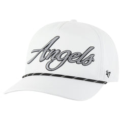 White Los Angeles Angels '47 Overhand Speckle Hitch Rope Adjustable Hat