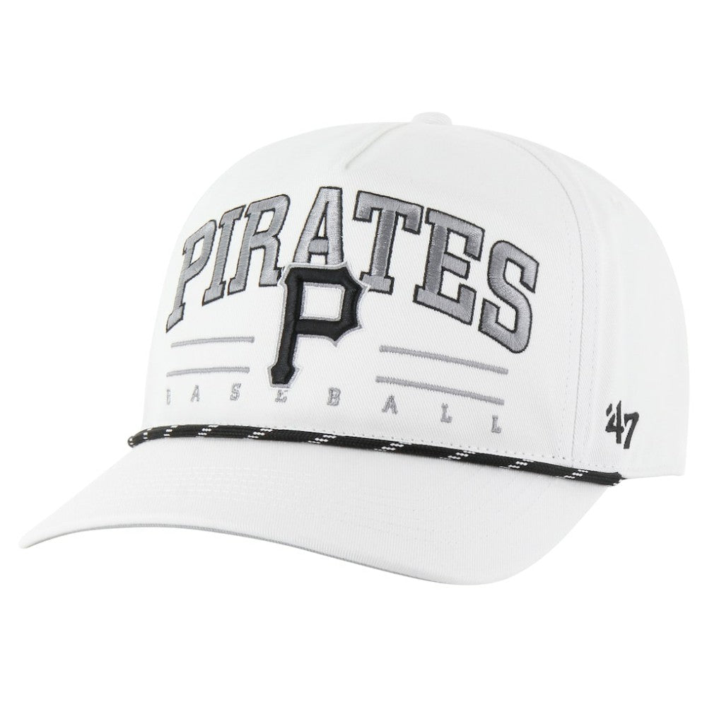 White Pittsburgh Pirates '47 Roscoe Speckle Hitch Adjustable Hat