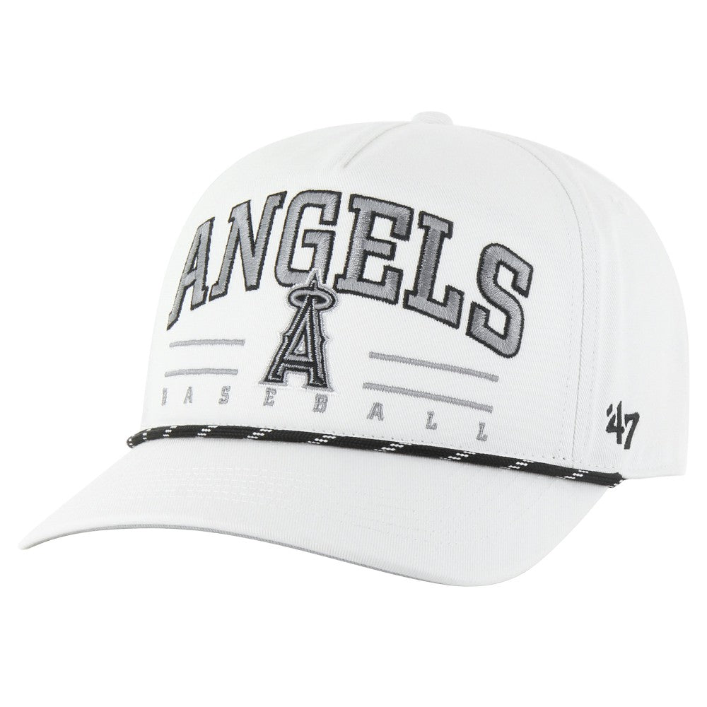 White Los Angeles Angels '47 Roscoe Speckle Hitch Adjustable Hat