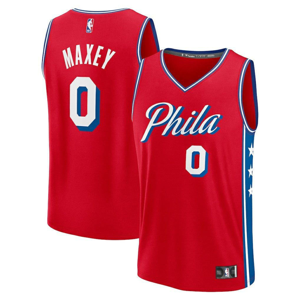 Fanatics Tyrese Maxey Philadelphia 76ers Fast Break Replica Player Jersey