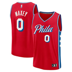 Fanatics Tyrese Maxey Philadelphia 76ers Fast Break Replica Player Jersey