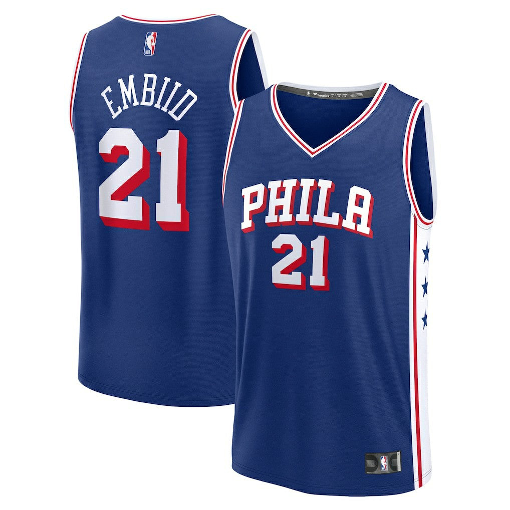 Fanatics Joel Embiid Philadelphia 76ers Youth Fast Break Replica Player Jersey