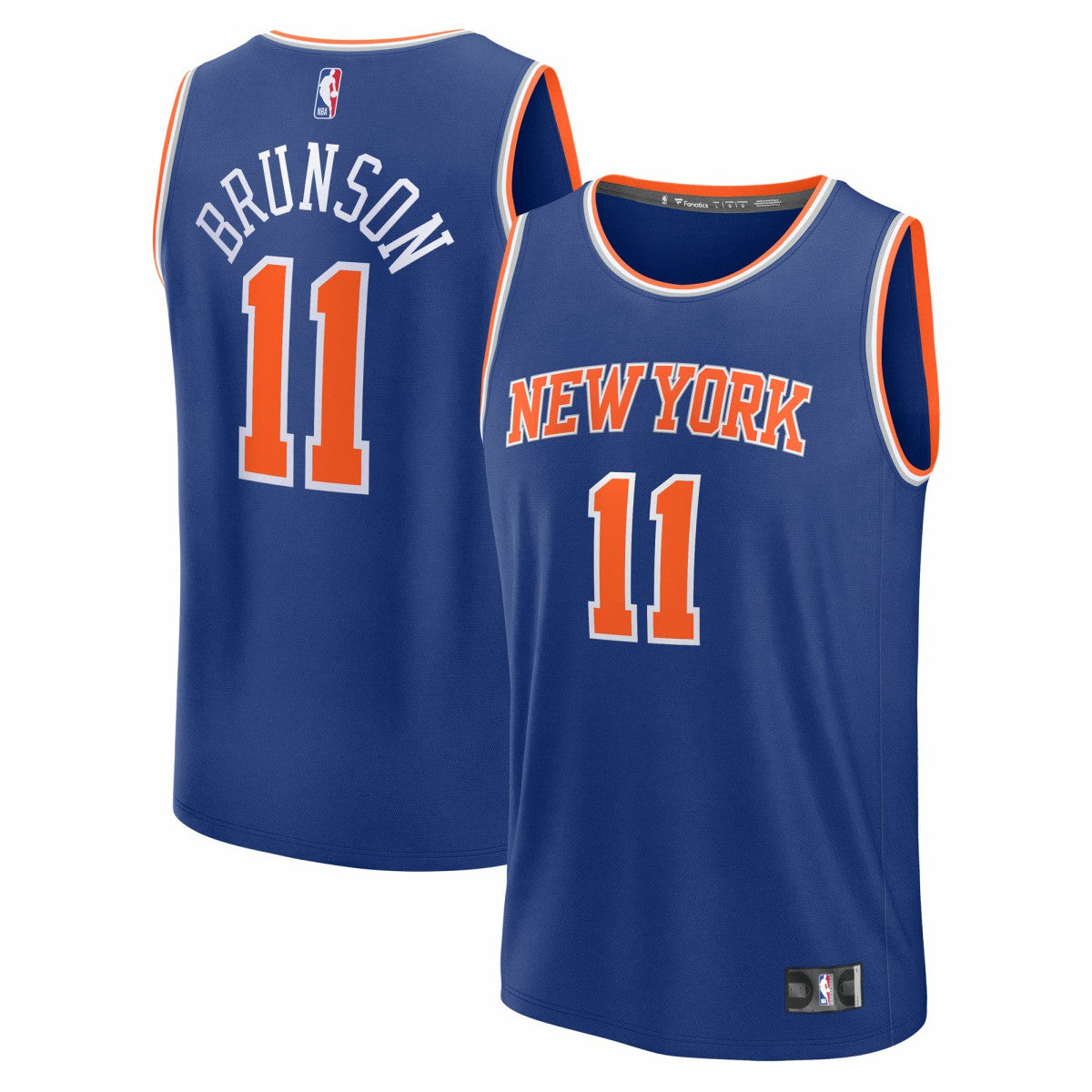 Fanatics Jalen Brunson New York Knicks Youth Fast Break Replica Player Jersey