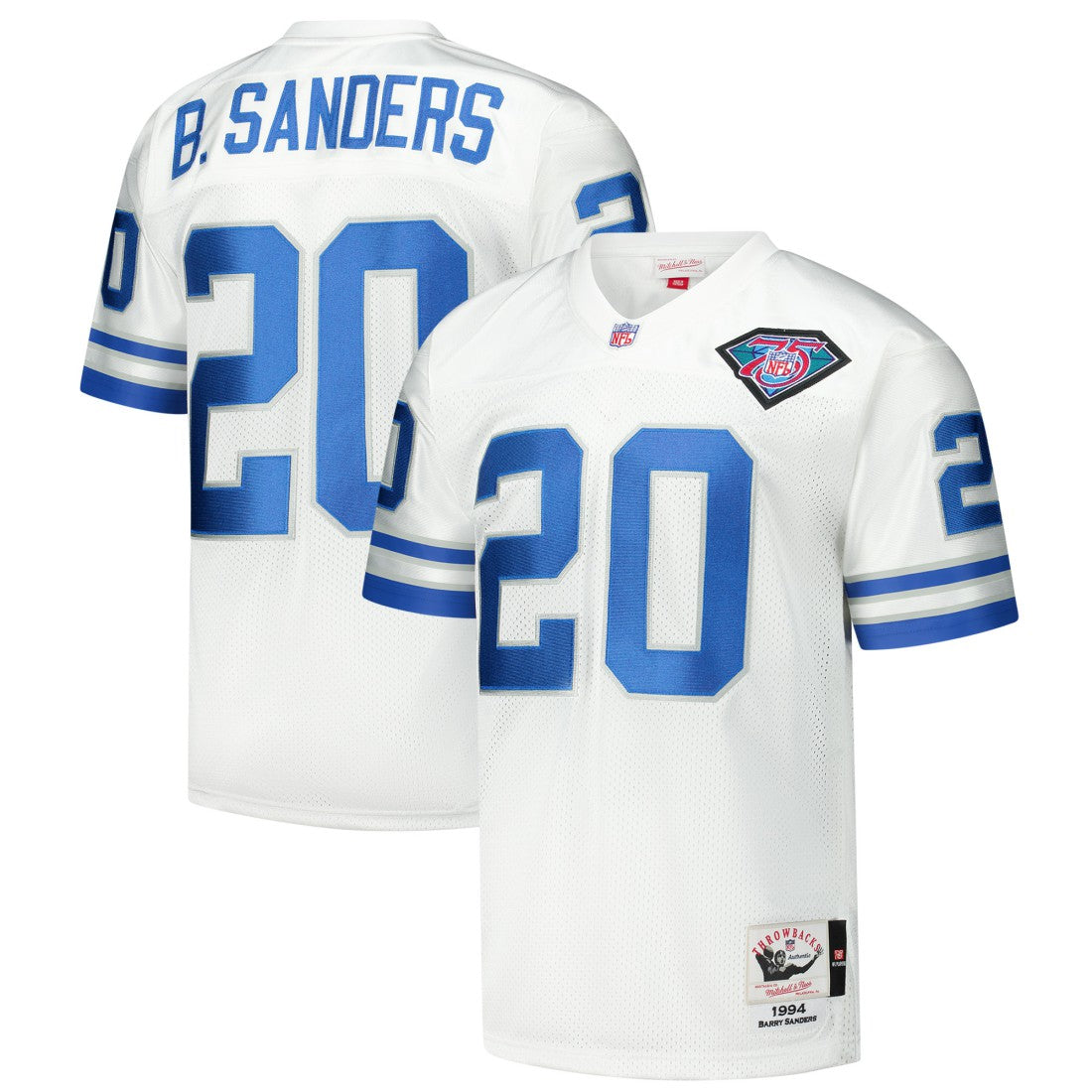 Barry Sanders  1994 Authentic Throwback Retired Player Jersey - Detroit Lions Jerseys