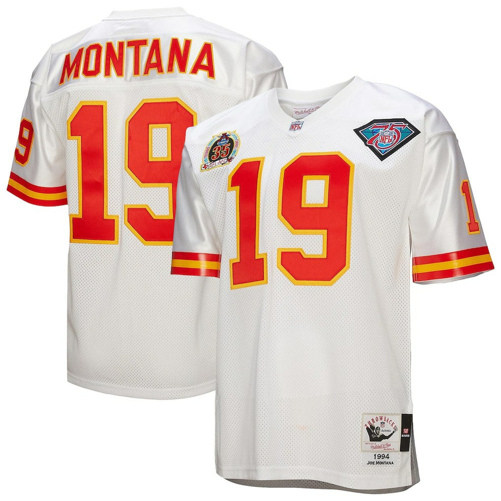 Joe Montana  1994 Authentic Throwback Retired Player Jersey - Kansas City Chiefs Jerseys