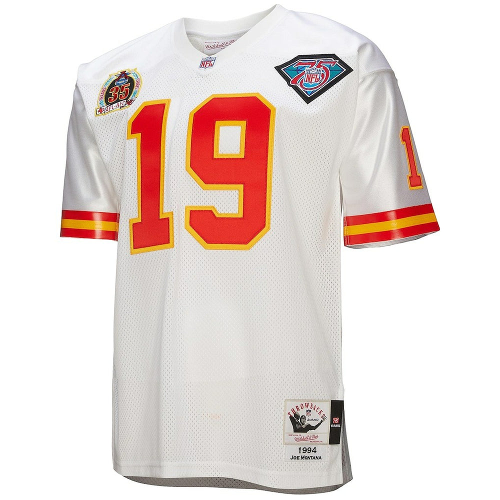 Joe Montana  1994 Authentic Throwback Retired Player Jersey - Kansas City Chiefs Jerseys