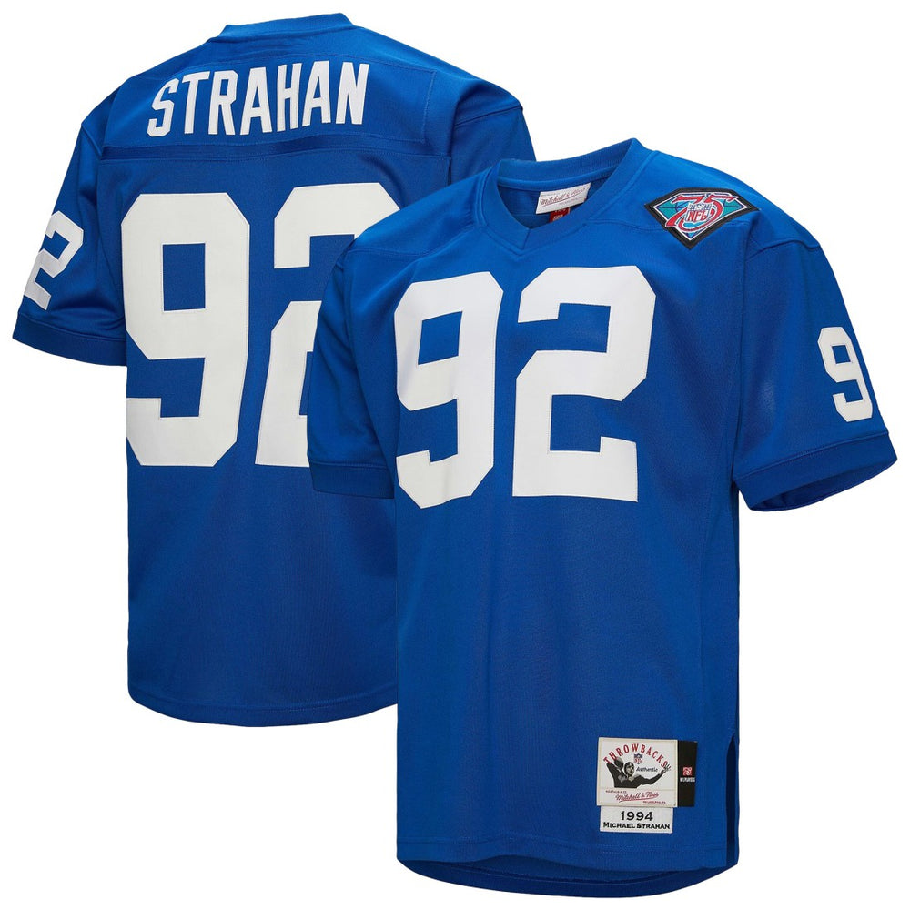 Michael Strahan  1994 Authentic Throwback Retired Player Jersey - New York Giants Jerseys
