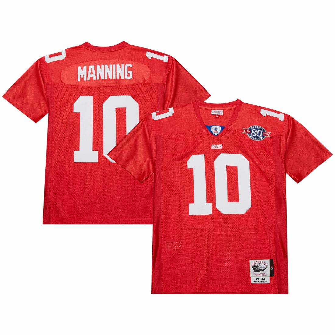Eli Manning  2004 Authentic Throwback Retired Player Jersey - New York Giants Jerseys