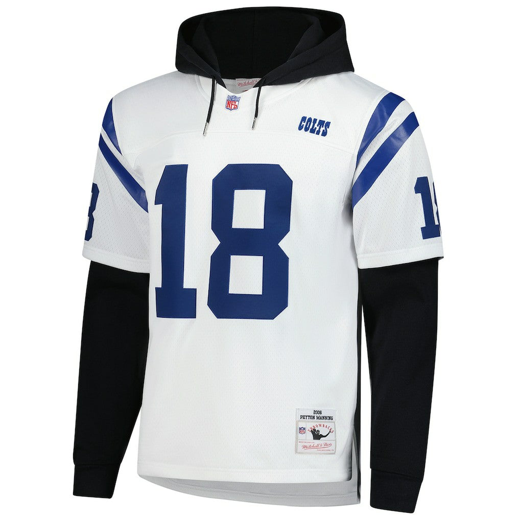Peyton Manning  Player Name & Number Hoodie Legacy Jersey - Indianapolis Colts Hoodies,Jerseys