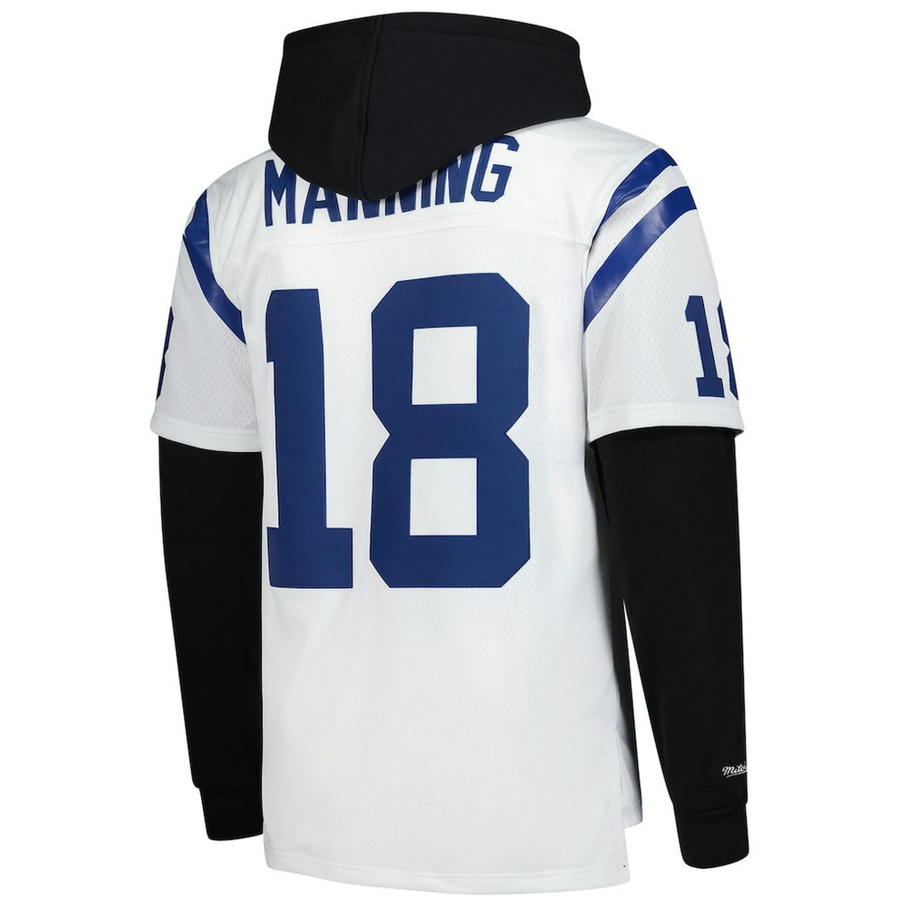 Peyton Manning  Player Name & Number Hoodie Legacy Jersey - Indianapolis Colts Hoodies,Jerseys