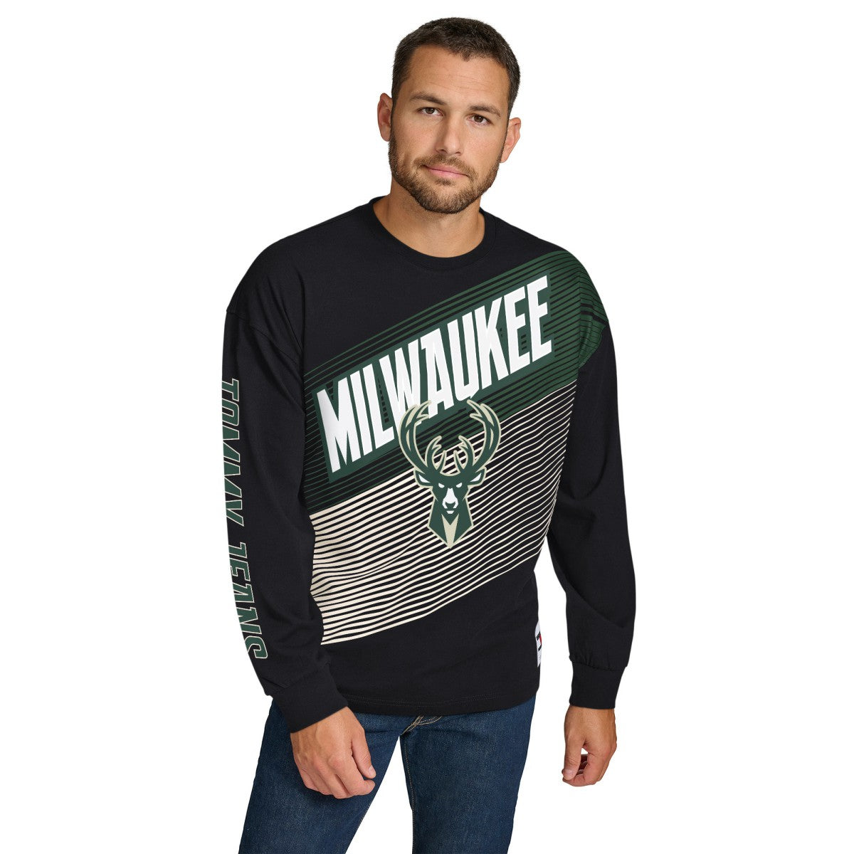 Milwaukee Bucks Tommy Jeans Lucas Long Sleeve T-Shirt