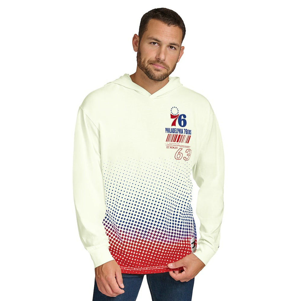 Philadelphia 76ers Tommy Jeans Ben Vintage Applique Long Sleeve Hoodie T-Shirt