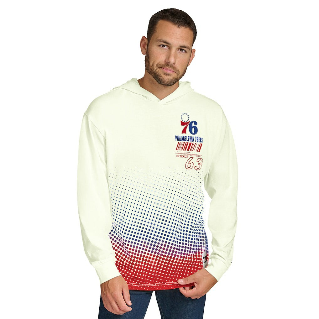 Philadelphia 76ers Tommy Jeans Ben Vintage Applique Long Sleeve Hoodie T-Shirt