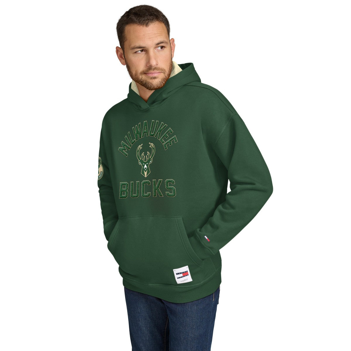 Milwaukee Bucks Tommy Jeans Sebastian Pullover Hoodie