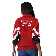 Chicago Bulls Starter Women's Renegade Oxford Half-Zip Jacket