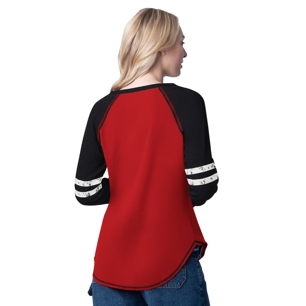 Chicago Bulls G-III 4Her by Carl Banks Women's Winner Waffle Knit Thermal Long Sleeve Tri-Blend T-Shirt sale