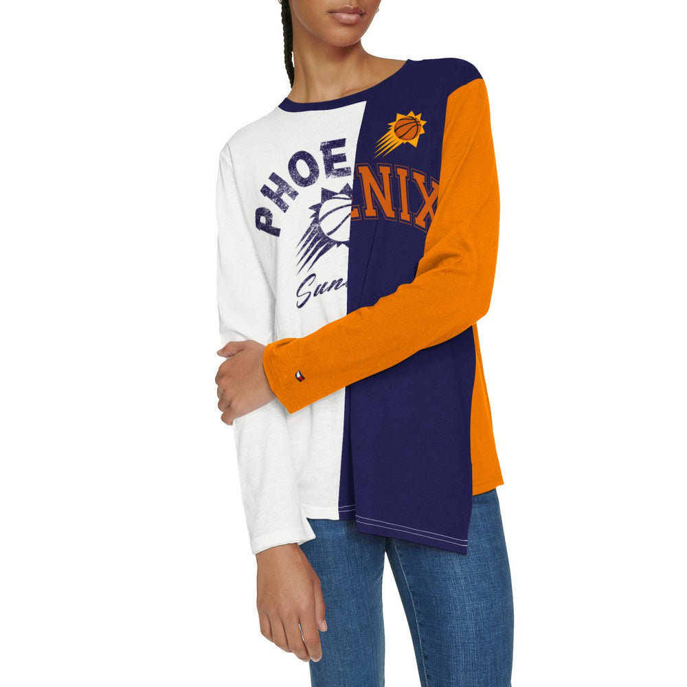 Phoenix Suns Tommy Jeans Women's Amelia Color Blocked Long Sleeve T-Shirt