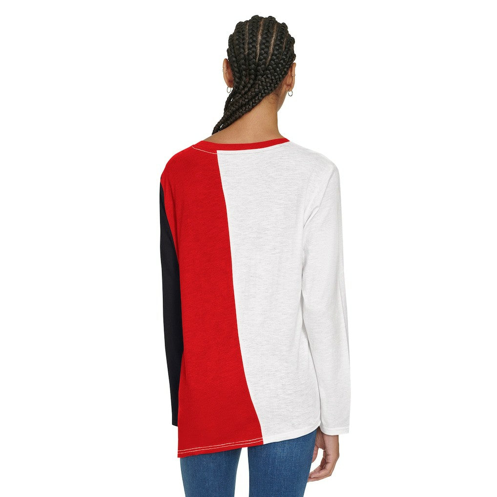 Chicago Bulls Tommy Jeans Women's Amelia Color Blocked Long Sleeve T-Shirt sale