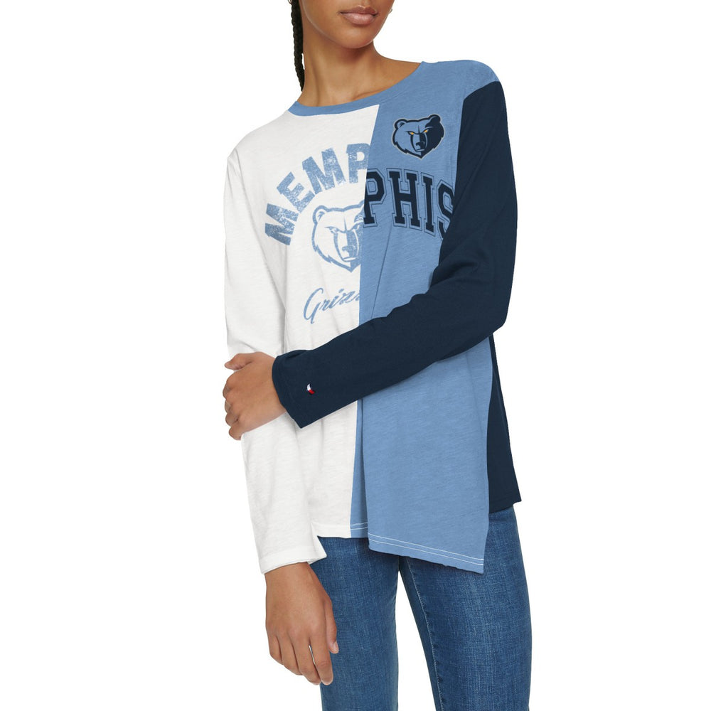 Memphis Grizzlies Tommy Jeans Women's Amelia Color Blocked Long Sleeve T-Shirt