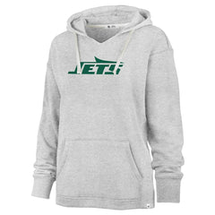 '47 Women's Premier Kennedy V-Neck Pullover Hoodie - New York Jets Hoodies