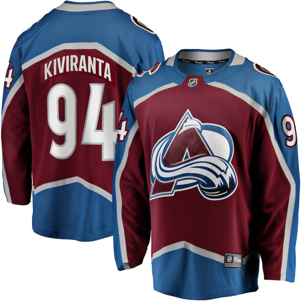 NHL Joel Kiviranta Colorado Avalanche Fanatics Home Premier Breakaway Player Jersey