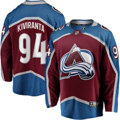 NHL Joel Kiviranta Colorado Avalanche Fanatics Home Premier Breakaway Player Jersey
