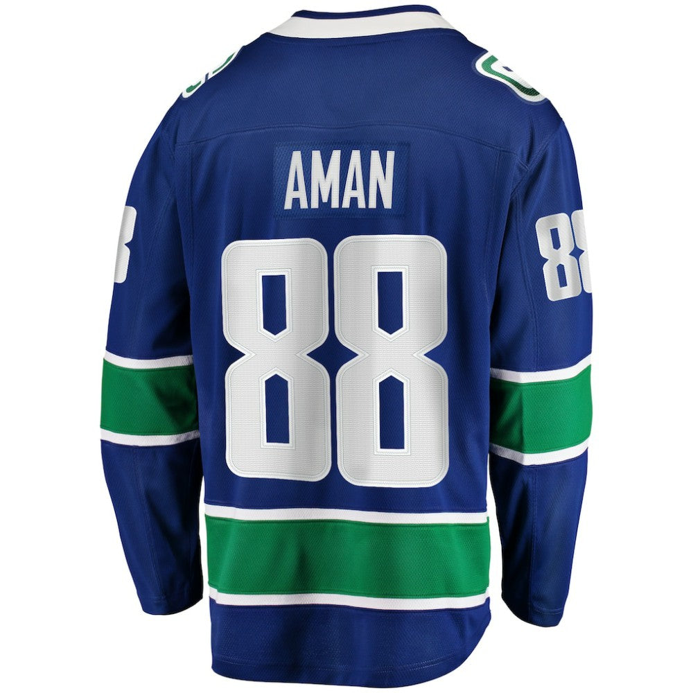 NHL Nils Aman Vancouver Canucks Fanatics Home Premier Breakaway Player Jersey