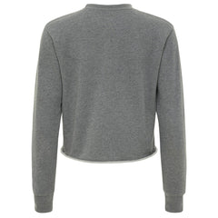 New York Knicks Sportiqe Women's Varsity Collection Kacey Cropped Pullover Sweatshirt