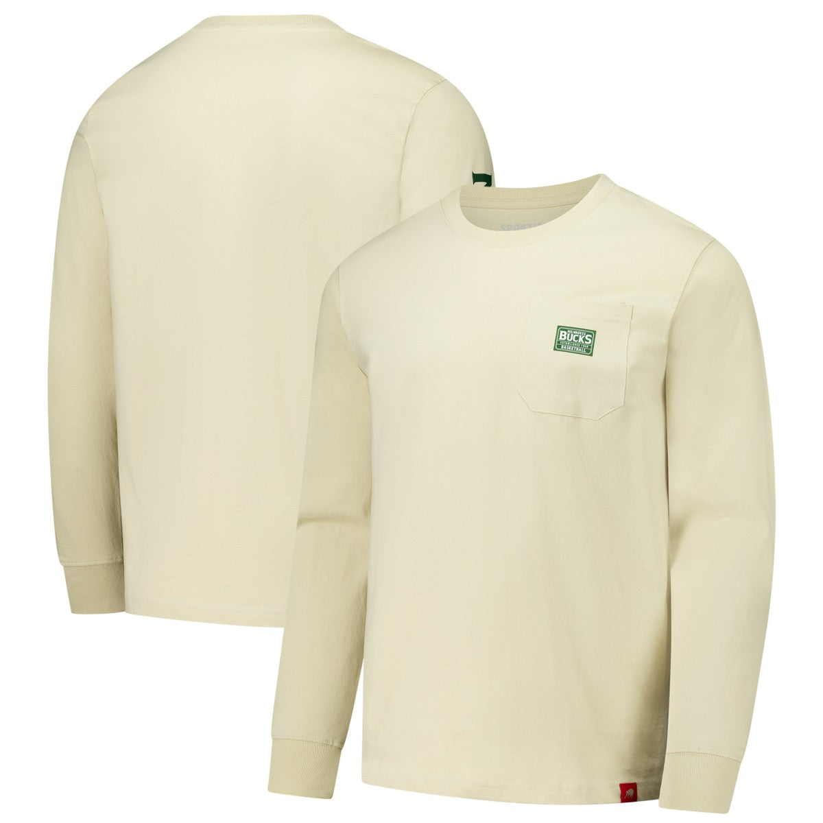 Milwaukee Bucks Sportiqe Unisex Wales Heavyweight Pocket Long Sleeve T-Shirt